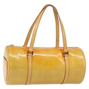 LOUIS VUITTON Monogram Vernis Bedford Hand Bag Beige M91006 LV Auth 159250